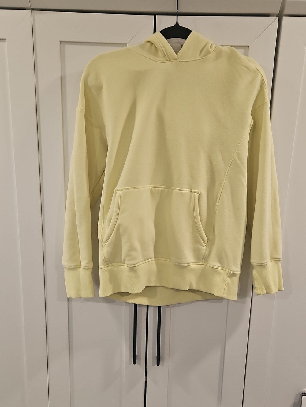 Athleta Girl Light Yellow All Day Oversized Hoodie Sweatshirt. Size XL (14)